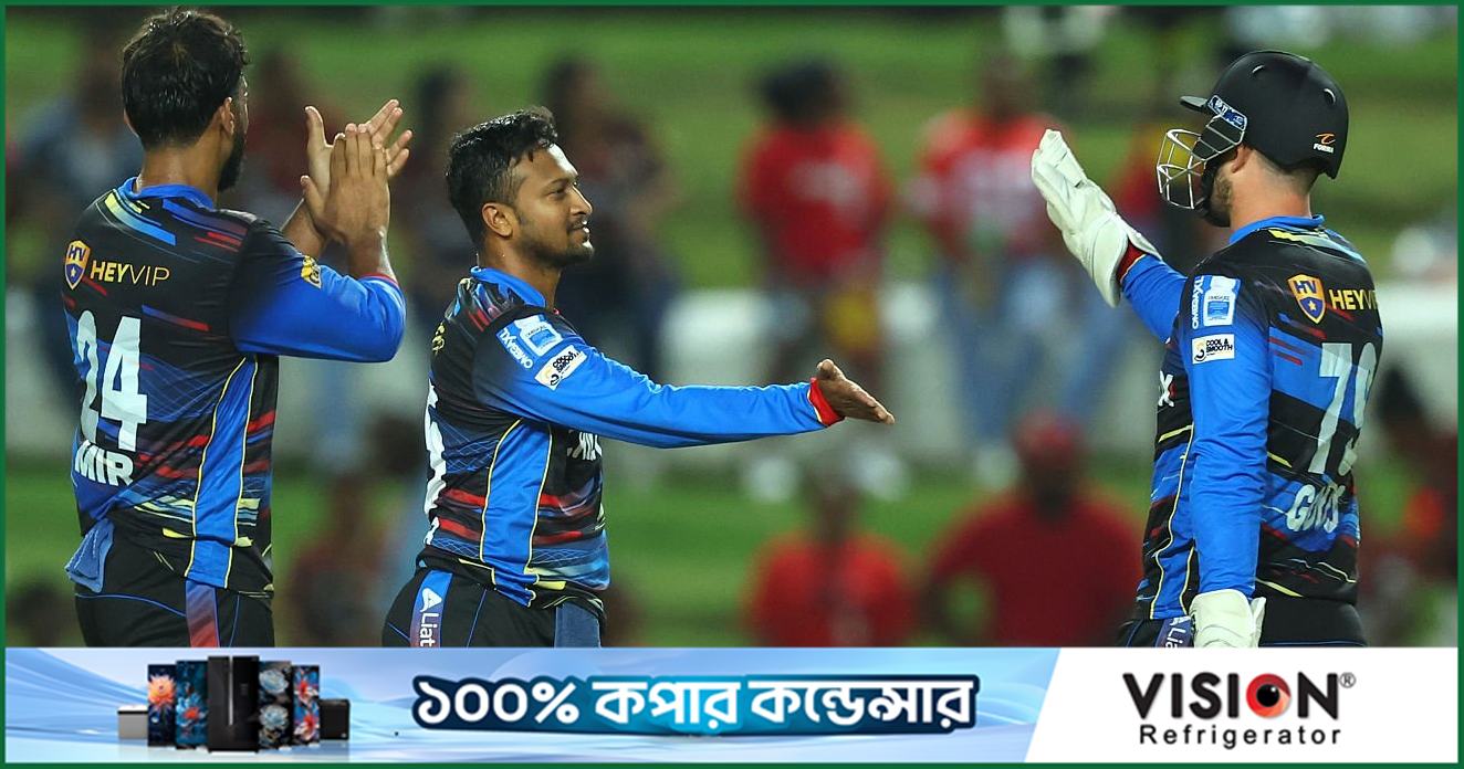 বড় ব্যবধানে হেরেও পয়েন্ট টেবিলের শীর্ষেই সাকিবরা